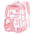 thumbnail image 3 of Sac à Dos Transparent pour l'École en PVC Sac à Livres Transparent pour Filles Approuvé pour Stade Sac à Dos Transparent, 3 of 9