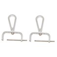 thumbnail image 3 of GUOOL 2 Pcs Crochet Pivotant Attache Détachable pour Sac Matériel Boucle de Sac Blanc, 3 of 9