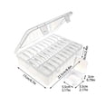 thumbnail image 2 of Clear Storage Containers with Hinged Lids for Organizing Tools Accessories and DIY Craft Supplies, 2 of 6