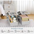 thumbnail image 1 of AMERTEER Multi-Purpose  Cap Storage Box  Large Stackable Design with Zipper Dustproof Closure & Foldable Feature for Home Organization – Ideal to Store Caps  Apparel  Toys and More in W, 1 of 5