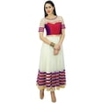 thumbnail image 5 of Bimba Robe Ethnique Indienne pour Femmes, Kurta Kurti Anarkali en Filet Longueur au Sol, 5 of 5
