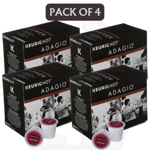 Boîte de 4 - Adagio Caffe Napoli - Portion K-Cup pour les Brewers de Keurig, 24 Nombre