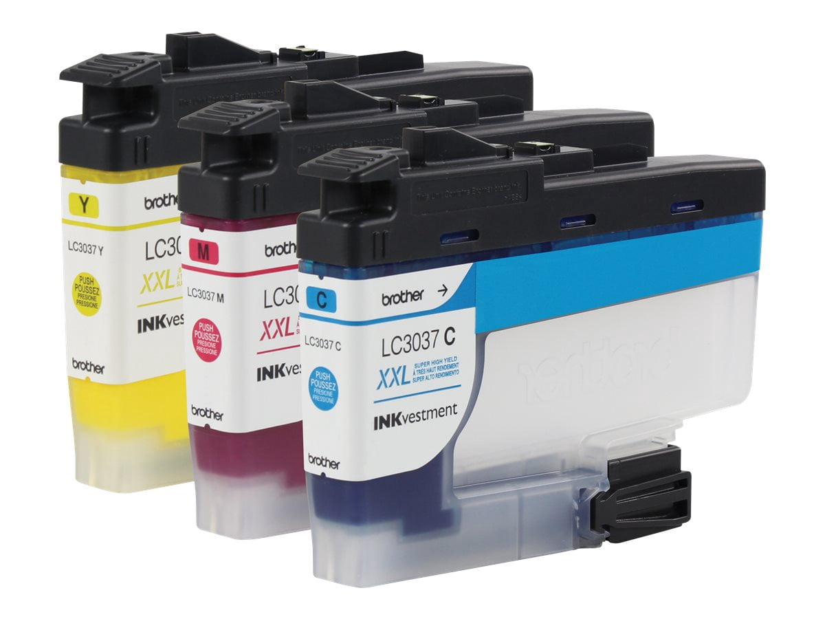 BROTHER LC3037 Super High-Yield Black Ink Cartridges, 3-Pack