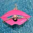 thumbnail image 1 of Oliegs Heated Blanket Shooting Bar Water Red Lips Lips Red Love Inflatable Float Swimming Ring Float Swimming Ring Chocolate, 1 of 5