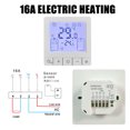 thumbnail image 2 of Riwcyla Smart Thermostat for Home Programmable Temperature Control IP20 Protection 24H Timed On/Off Digital Thermostat for 16A Electric Underfloor Heating, 2 of 6