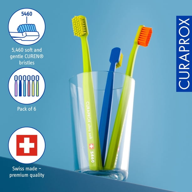 CURAPROX 5460 ultra soft 歯ブラシ ８本セット Curaprox 5460 Ultrasoft Toothbrush, 6 Pack 6 Count (Pack of 1
