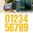 thumbnail image 2 of 4 Inch Large Size Number Stickers, 1 Sheet Self Adhesive House Numbers for Mailbox, Trash Cans - Waterproof Vinyl Numbers Sticker, for Easy Backing Peeling, Bold and Easy-to-Read House Number Labels, 2 of 9
