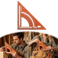 thumbnail image 2 of Focket Rafter Square Aluminum Alloy Antioxidant Triangle Ruler With Angle Positioning Rod Adjustable Framing Square Triangular Rafter Ruler Drawing Layout For Woodworking Angle Clamps 30 Table Saw, 2 of 4