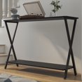 thumbnail image 4 of Console Table 33.5" – Narrow Entryway Table with Metal Frame, Sofa Table for Behind Couch, Hallway or Living Room Accent Display, 4 of 7
