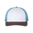 thumbnail image 1 of Richardson Low Pro Trucker Cap, M-L, White-Columbia Blue-Brown, 1 of 2
