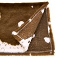 thumbnail image 4 of SARO 471.BR1690B 16 x 72 in. Lait Collection Faux Fur Runner Rug with Cow Hide Design  Brown, 4 of 4