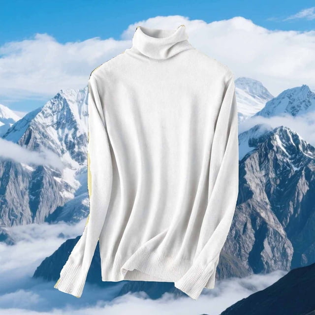 Ailaofu Chandail à Col Roulé pour Femmes Manches Longues Décontracté Automne Hiver chandail Tricoté