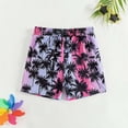 thumbnail image 2 of MIASHUI Boys Swim Trunks Summer Print Shorts Beachwear Clothes,Light Purple,6-7 Years, 2 of 6