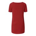 thumbnail image 5 of Tuniques d'Été pour Femmes à Col Rond, Manches Courtes, Coupe Ample, T-Shirts Confortables pour Femmes, Décontractés, Confortables et Fluides, Chemisiers pour Dames, 5 of 5