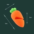 thumbnail image 2 of Cooking Utensils Pot Lid Cover Silicone Overflow Preventer for Carrot Kitchen Lifted Lid Tool for Cooking Dining & Bar, Orange, 2 of 8