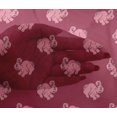 thumbnail image 4 of oneOone Viscose Chiffon Fabric Rabbit Block Print Fabric By Yard 42 Inch Wide, 4 of 4