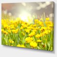thumbnail image 2 of Sunny Meadow with Yellow Flowers - Floral Canvas Art Print, 2 of 3