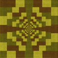 thumbnail image 1 of Ahgly Company Tapis d'Intérieur Lavable à la Machine, Carré, Transitionnel, Brun, Tapis de Zone, 5 Pieds Carré, 1 of 7