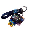 thumbnail image 2 of Key Chains, Metal Keychains Cute Bear Shaped Letter Printed Strap Fashionable Key Rings for Men Women Key Chain Keyrings Keychains Bear Keychain Animal Pendant Metal Key, 2 of 8