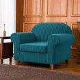 thumbnail image 2 of Subrtex Housse de Sofa en Jacquard Extensible à Rayures, 2 Pcs, 2 of 6