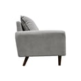 thumbnail image 2 of Brassex Oliver Upholstered 3-Seat Sofa for Living Room and Apartment with Slim Track Arms and Splayed Legs, Grey, 2 of 10