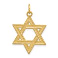 thumbnail image 1 of 925 Sterling Silver 24k Gold-Plated Star of David Shaped Pendant, 1 of 2