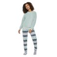 thumbnail image 1 of George Women's Texture Plush Pajamas 2-Piece Set, 1 of 6