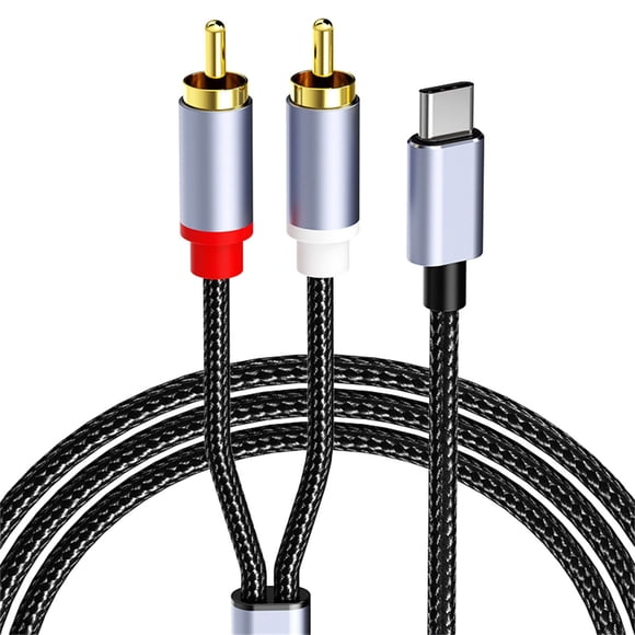 cpengpj Clearance Type-C To Cable Male Stereo Audio Aux Cable Adapter 1.2M For Power Amplifier Car Home Thea-ter Speaker And More