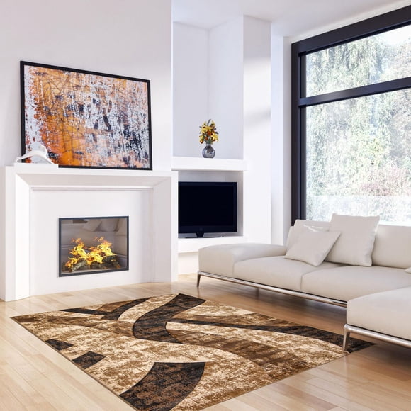 Ecarpet Modern Abstract Indoor Area Rug Haley Collection