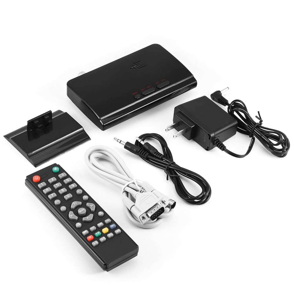 DEWIN TV Set Top Box PC Monitor Receiver Speaker External LCD CRT VGA Tuner HDTV 1080P US