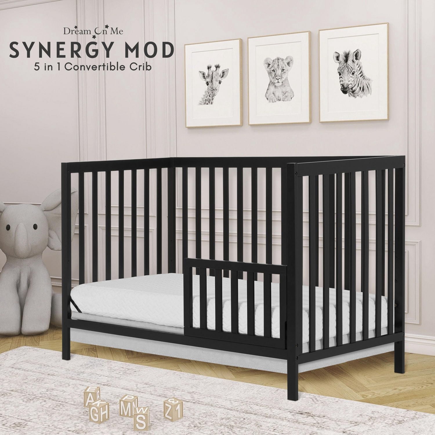 Berceau Dream On Me Synergy MOD, fabriqué en bois de pin durable de Nouvelle-Zélande