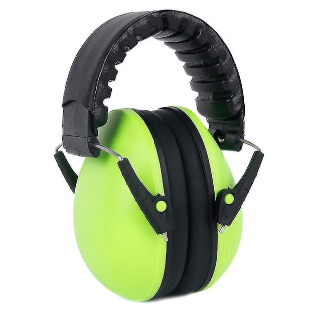 Protecteurs d'Oreilles Pliables Ajustables pour Enfants, Réduction du Bruit, Cache-Oreilles de Couleur Vert Vif. Conçus pour la protection Auditive, Ils Offrent un Coussin Doux pour le Confort, un Bandeau Ajustable pour un Ajustement Sécuritaire et une construction Pliable pour un Rangement Facile. Fabriqués en Matériau ABS durable, Convenant aux Enfants de 2 à 14 Ans. Idéal pour les concerts, les Activités Extérieures et les Environnements Bruyants.