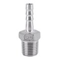 thumbnail image 2 of Ccdes Adaptateur de Queue de Tuyau, Acier Inoxydable SS304 Tuyau de Filetage Mâle Raccord de Queue de Tuyau de Barbillon BSP 1/8 3/4, Raccord de Tuyau de Barbillon, 2 of 3