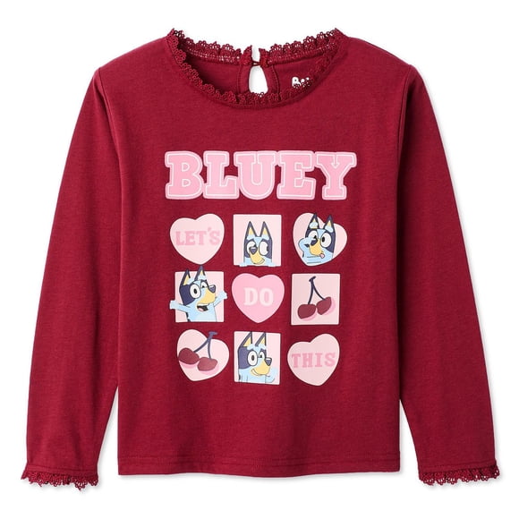 Haut à manches longues Bluey pour petites filles
