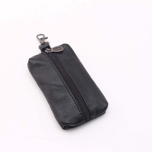 Clearance! Unisex Leather Key Case Wallet Pouch Bag Keychain With Key Zipper Todays Deal Deals #53