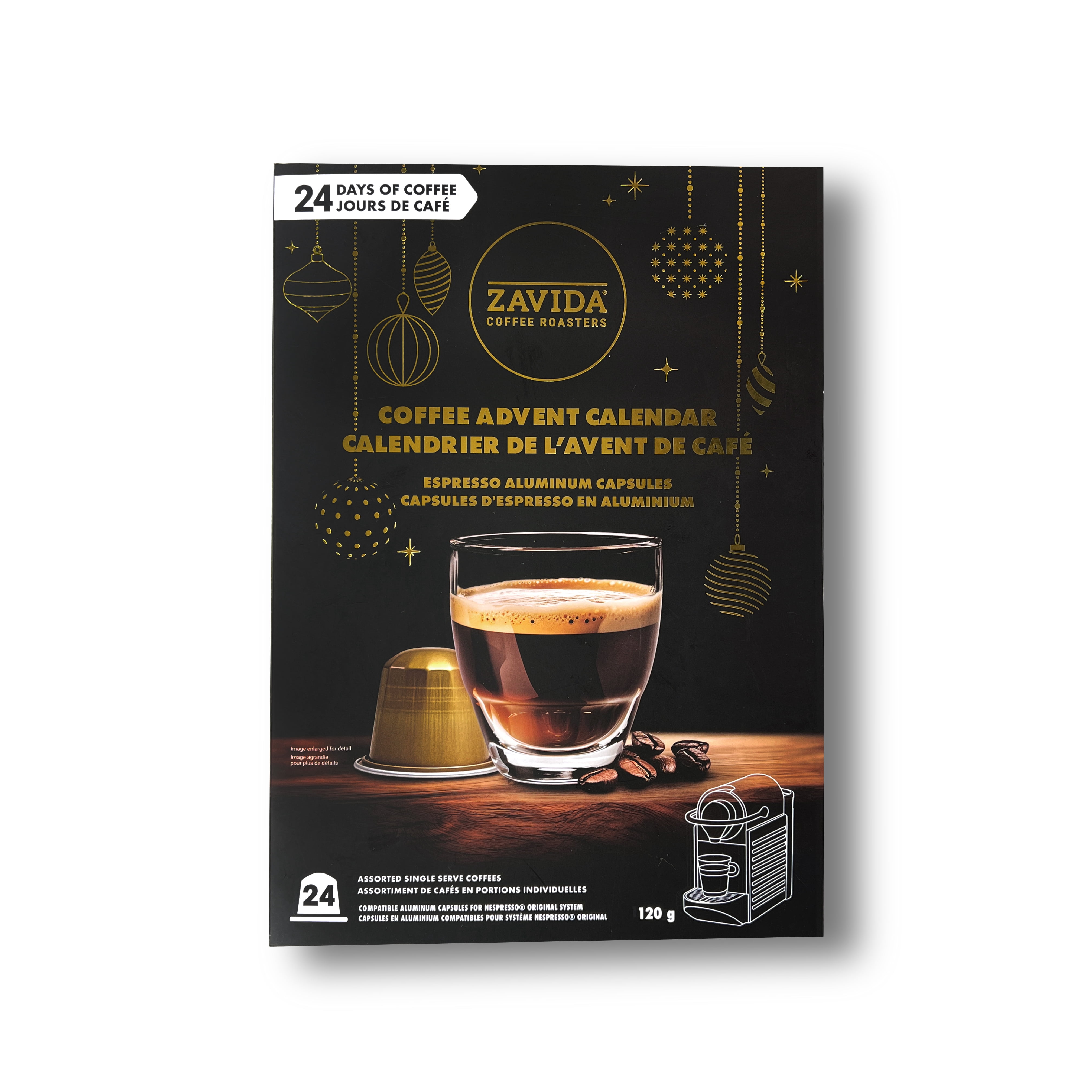 Zavida Advent Calendar Nespresso compatible capsules