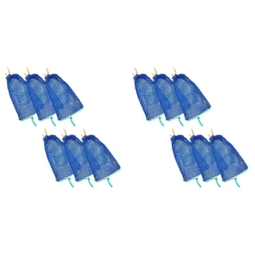 12 Pcs Sac d'Appâts pour Piège à Crabe avec Casier Piège à Poisson Portable Extérieur Caisse Claire pour Crabe Pièges en Maille Filet pour Crevettes