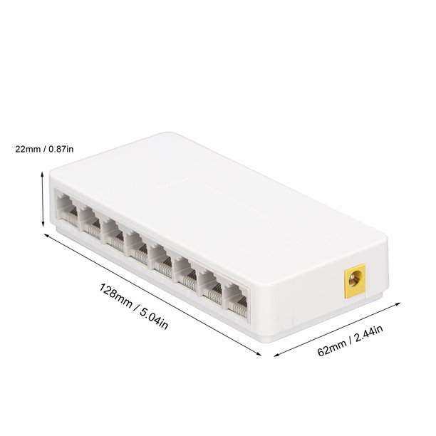 ZX F1008S Gigabit Ethernet Switch, 100 To 240V 8 Ports RJ45 ABS