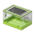 thumbnail image 3 of S SERENABLE Clear Folding Reptile Tank Lizards Habitat Lightweight Desktop Pet Enclosure Green, 3 of 9