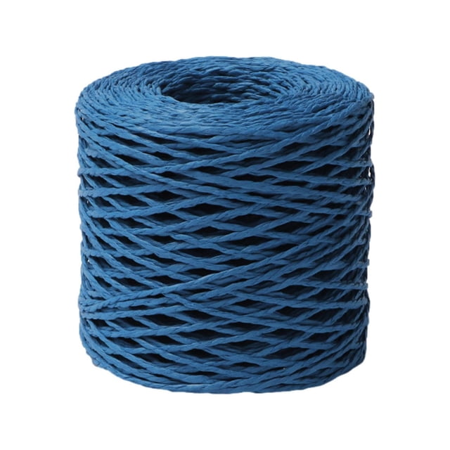 490Ft /150M Natural Raffia Craft Yarn, Paper Fiber Raffia Ribbon Material, DIY Hand Craft Supply for Gift Wrapping, Crochet Work, Making Beach Bags, Hats and Woven Baskets, Multiple Color Options