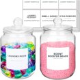 thumbnail image 4 of Sentmoon Deals of the Day Clearance Prime Clear Glass Laundry Jar Glass Jar Jar Storage 2L Universal Glass Container With Lid Large 2pc Wal-mart Deals, 4 of 7
