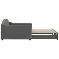 thumbnail image 2 of vidaXL Daybed with Trundle Dark Grey 100x190 cm Fabric, 2 of 5
