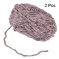 thumbnail image 3 of Unique Bargains 2 Pelotes Fil Velours Fil Chenille 87,49 Verges Polyester Fil Doux pour Couverture 2 Pcs Brun, 3 of 7