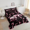 thumbnail image 4 of Erosebridal Pink Racing Car Bedding Sets King with Comforter, Neon Geometric Duvet Insert, Speed Sports Decor, Reversible, 4 of 7