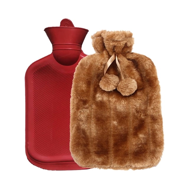 Yhmxh Home and Kitchen,Home Essentials 2L Hot Water Bottle Artificial Cloth Hot Water Bottle Thermotherapy Cold Protection Detachable Hand Warmer Hot Water Bottle Hot Water Bottle