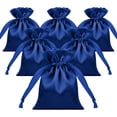 thumbnail image 1 of TOPTIE 50 PCS Royal Blue Satin Gift Bags 2.8x3.6 Inches, Jewelry Bags with Drawstrings, Party Favors, 1 of 6