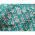 thumbnail image 4 of oneOone Silk Tabby Fabric Rabbit Block Decor Fabric Printed BTY 42 Inch Wide, 4 of 4