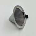 thumbnail image 4 of Shisuyan Stainless Steel Pour Over Coffee Cone Dripper Reusable Single Serve Coffee Maker (101x80mm), 4 of 8