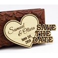 thumbnail image 1 of Custom Engraved Wooden Magnet Personalized Gift 50 Rustic Wedding Save the Date Wooden Magnet, 1 of 3