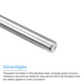 thumbnail image 4 of Unique Bargains Tige Entièrement Filetée M14 x 500mm 2mm Pas de Filetage 304 Acier Inoxydable Tiges Filetées à Droite Goujons, 4 of 6